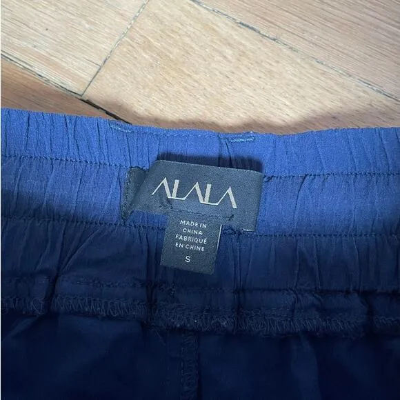 ALALA Drawstring Navy Running Shorts Size Small