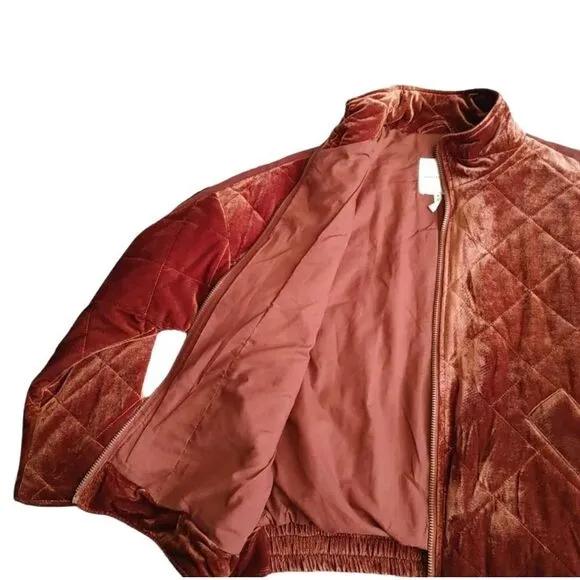 Avec Les Fils Box Quilt Dark Camel Oversize Jacket