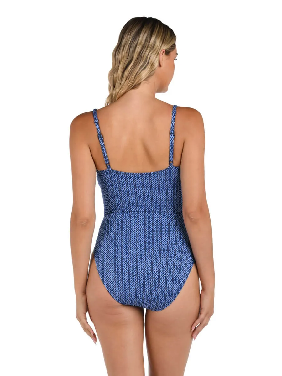 Charmed Coast Lingerie Maillot in Chambray