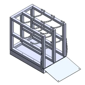 Gas Cylinder Pallet (2x3) w/ramp (16")